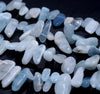 16-22MM Aquamarine Gemstone Stick Chip Loose Beads 15 inch (80002201-A13)