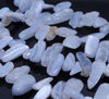 20-30MM Chalcedony Blue Lace Agate Gemstone Stick Chip Loose Beads 15 inch (80002202-A13)