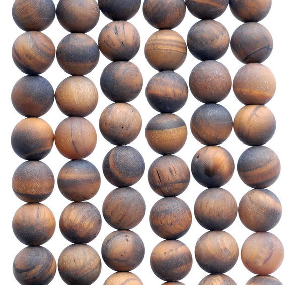 10MM Matte Mookaite Gemstone Round Loose Beads 7.5 inch Half Strand (80002277-M11)