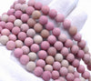 4MM Matte Rhodonite Gemstone Round Loose Beads 15 inch Full Strand (80002302-M13)