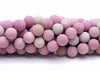 4MM Matte Rhodonite Gemstone Round Loose Beads 15 inch Full Strand (80002302-M13)