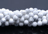 10MM Matte Howlite Gemstone Round Loose Beads 7.5 inch Half Strand (80002313-M12)