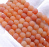 4MM Matte Orange Aventurine Gemstone Round Loose Beads 15 inch Full Strand (80002314-M12)