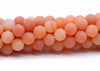 4MM Matte Orange Aventurine Gemstone Round Loose Beads 15 inch Full Strand (80002314-M12)