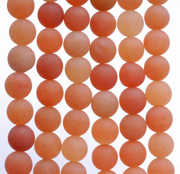 6MM Matte Aventurine Gemstone Round Loose Beads 15 inch Full Strand (80002315-M12)