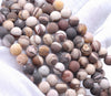 4MM Matte African Zebra Jasper Gemstone Round Loose Beads 15 inch Full Strand (80002320-M14)