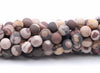 4MM Matte African Zebra Jasper Gemstone Round Loose Beads 15 inch Full Strand (80002320-M14)