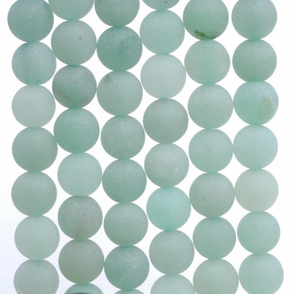 4MM Matte Green Aventurine Gemstone Round Loose Beads 15 inch Full Strand (80002338-M7)