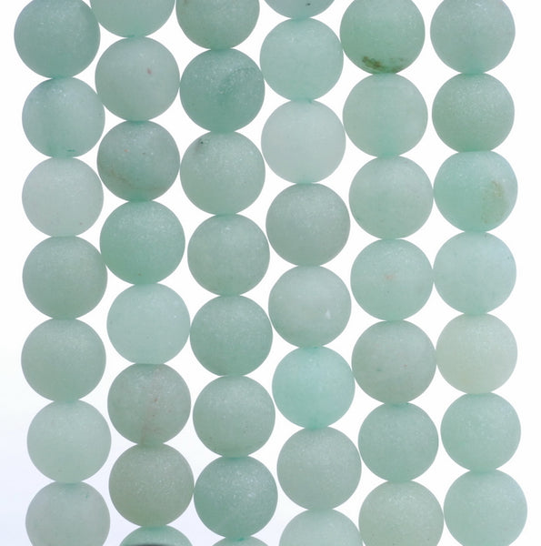 4MM Matte Green Aventurine Gemstone Round Loose Beads 15 inch Full Strand (80002338-M7)