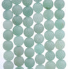 10MM Matte Green Aventurine Gemstone Round Loose Beads 7.5 inch Half Strand (80002343-M7)