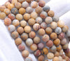 4MM Matte Fancy Agate Gemstone Round Loose Beads 15 inch Full Strand (80002350-M8)