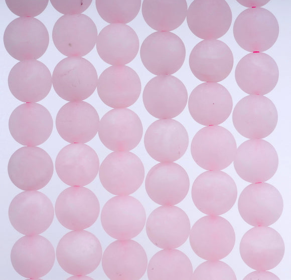 4MM Matte Rose Quartz Gemstone Round Loose Beads 15 inch Full Strand (80002362-M9)