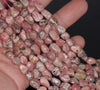 6-7MM Rhodochrosite Gemstone Pebble Nugget Granule Loose Beads 15 inch Full Strand (80002548-A61)