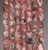 6-7MM Rhodochrosite Gemstone Pebble Nugget Granule Loose Beads 15 inch Full Strand (80002548-A61)