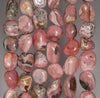 9-10MM Rhodochrosite Gemstone Pebble Nugget Granule Loose Beads 15 inch Full Strand (80002551-A61)