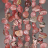 8-9MM Rhodochrosite Gemstone Grade B Pebble Nugget Granule Loose Beads 15.5 inch Full Strand (80002556-A61)