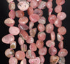 8-9MM Rhodochrosite Gemstone Grade B Pebble Nugget Granule Loose Beads 15.5 inch Full Strand (80002556-A61)