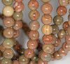 4-5MM Rainbow Breciated Jasper Gemstone Round Loose Beads 14.5 inch Full Strand (80002633-A59)