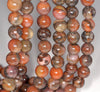 8-9MM Orange River Jasper Gemstone Round Loose Beads 15.5 inch Full Strand (80002641-A60)