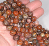 10MM Orange River Jasper Gemstone Round Loose Beads 15.5 inch Full Strand (80002643-A60)