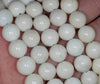 8MM Milky White Green Opal Gemstone Grade AB Round Loose Beads 15.5 inch Full Strand (80002659-A89)