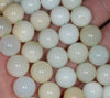 10MM White Green Opal Gemstone Grade A Round Loose Beads 15.5 inch Full Strand (80002662-A87)