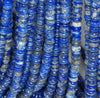 6X3MM Natural Lapis Lazuli Gemstone Grade AB Rondelle Loose Beads 7.5 inch Half Strand (80002678 H-A91)