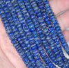 6X3MM Natural Lapis Lazuli Gemstone Grade A Rondelle Loose Beads 7.5 inch Half Strand (80002679 H-A91)