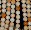 8MM Orange Peach Lace Jasper Gemstone Grade AA Round Loose Beads 7.5 inch Half Strand (80002685 H-A90)