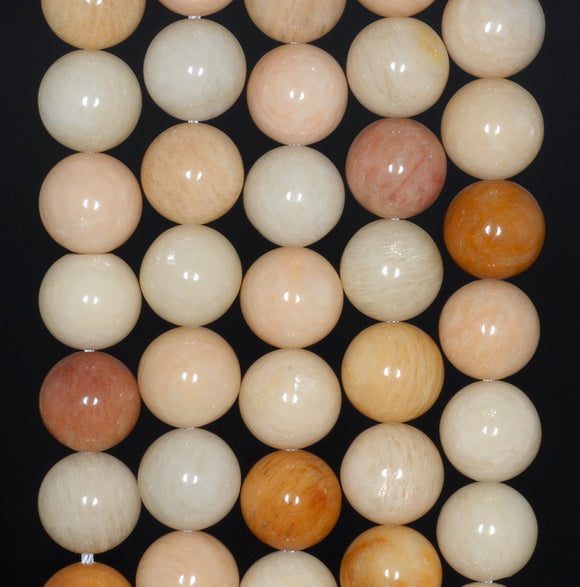 8MM Orange Peach Lace Jasper Gemstone Grade AA Round Loose Beads 15.5 inch Full Strand (80002685-A90)