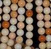 10MM Orange Peach Lace Jasper Gemstone Grade AA Round Loose Beads 7.5 inch Half Strand (80002687 H-A90)