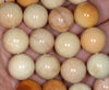 12MM Orange Peach Lace Jasper Gemstone Grade AA Round Loose Beads 7.5 inch Half Strand (80002688 H-A90)