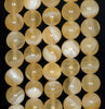 8MM Yellow Honey Jade Gemstone Grade AA Round Loose Beads 15 inch Full Strand (80002692-A89)