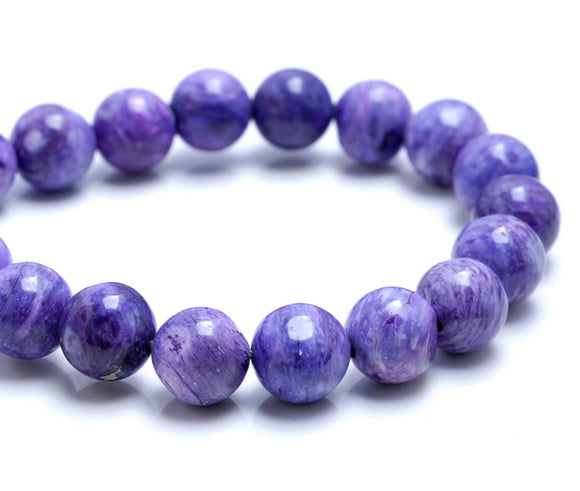 9MM Charoite Jasper Gemstone Grade A Round Loose Beads 7.5 inch Half Strand (80002711-A92)