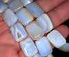 18X13MM Chalcedony Blue Agate Gemstone Rectangle Loose Beads 16 inch Full Strand (80002722-A169)