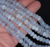 8x5MM Chalcedony Blue Agate Gemstone Grade AA Rondelle Loose Beads 16 inch Full Strand (80002731-A170)