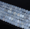 8x5MM Chalcedony Blue Agate Gemstone Grade AA Rondelle Loose Beads 16 inch Full Strand (80002731-A170)