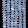 8x5MM Chalcedony Blue Agate Gemstone Grade AA Rondelle Loose Beads 16 inch Full Strand (80002731-A170)