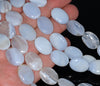 18x13MM Chalcedony Blue Agate Gemstone Oval Loose Beads 15.5 inch Full Strand (80002751-A168)