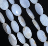 18x13MM Chalcedony Blue Agate Gemstone Oval Loose Beads 15.5 inch Full Strand (80002751-A168)