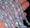 10X6MM Chalcedony Blue Agate Gemstone Teardrop Loose Beads 16 inch Full Strand (80002762-A168)