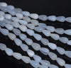 10X6MM Chalcedony Blue Agate Gemstone Teardrop Loose Beads 16 inch Full Strand (80002762-A168)