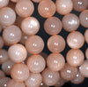 7MM Orange Moonstone Gemstone Grade AAA Round Loose Beads 7 inch Half Strand (80002765-A159)