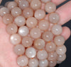 8MM Orange Moonstone Gemstone Grade AAA Round Loose Beads 7 inch Half Strand (80002767-A159)