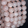 10MM Orange Moonstone Gemstone Grade AAA Round Loose Beads 7 inch Half Strand (80002772-A159)