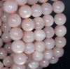 12MM Orange Moonstone Gemstone Grade AAA Round Loose Beads 7.5 inch Half Strand (80002776-A159)