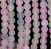 8MM Rose Agate Gemstone Faceted Round Loose Beads 14.5 inch Full Strand (80002790-A55)