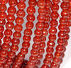 8MM Dark Red Agate Gemstone Faceted Round Loose Beads 14.5 inch Full Strand (80002794-A54)