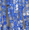 8MM Blue Fire Agate Gemstone Faceted Round Loose Beads 14.5 inch Full Strand (80002828-A57)