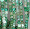 8MM Green Fire Agate Gemstone Faceted Round Loose Beads 14.5 inch Full Strand (80002844-A56)